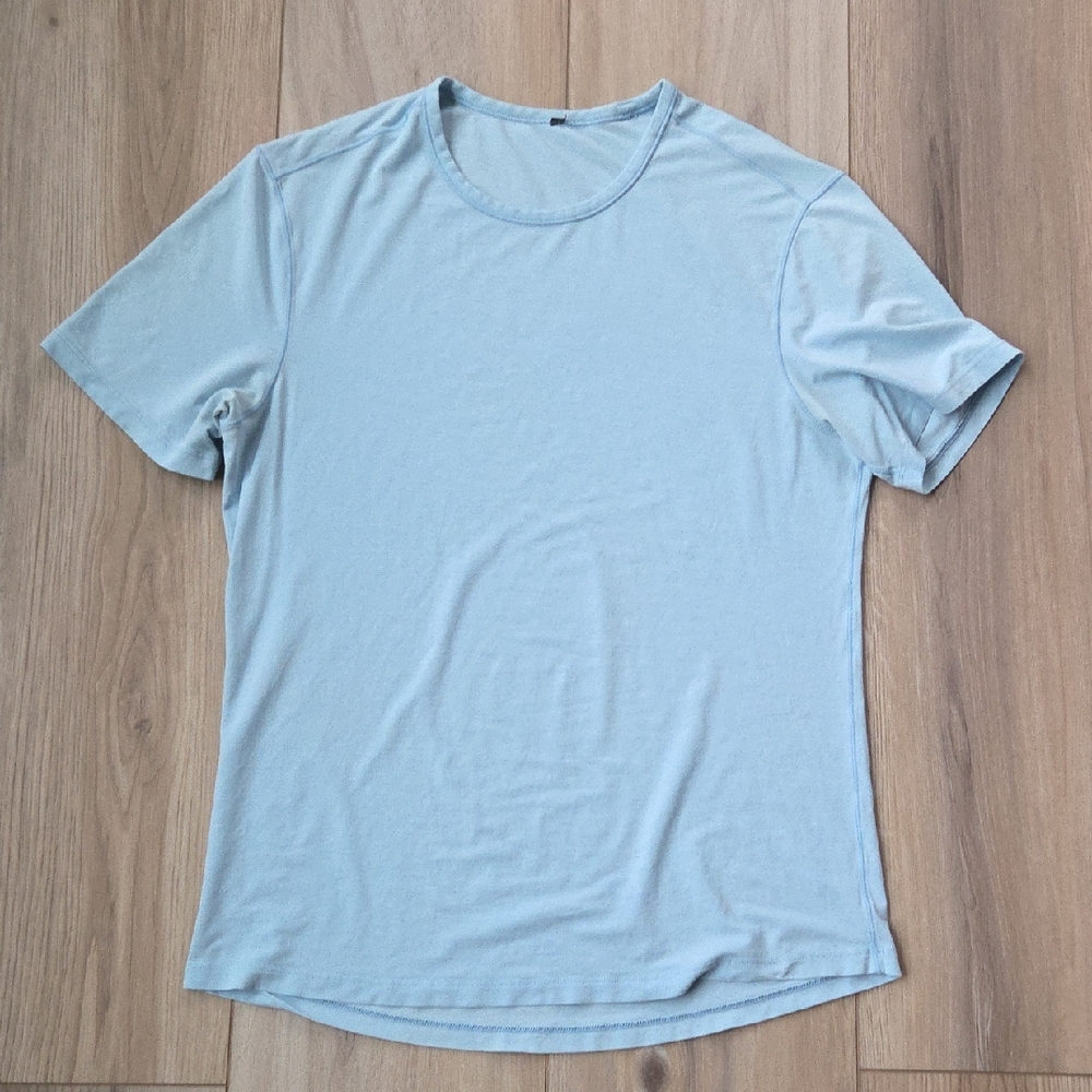 Lululemon Short Sleeve Cotton T Shirt Blue Small